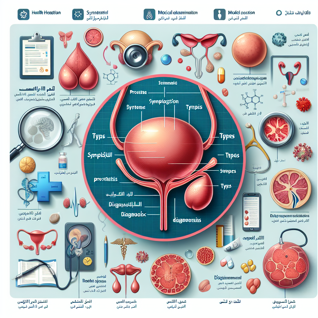 صورة تعبر عن التهاب البروستاتا وعلاجه وتشخيصه وأعراضه