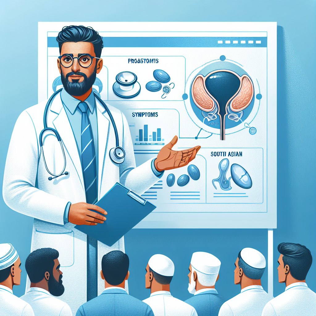 رسم توضيحي يظهر غدة البروستاتا الملتهبة وتضخم البروستاتا، بجانب طرق العلاج المختلفة