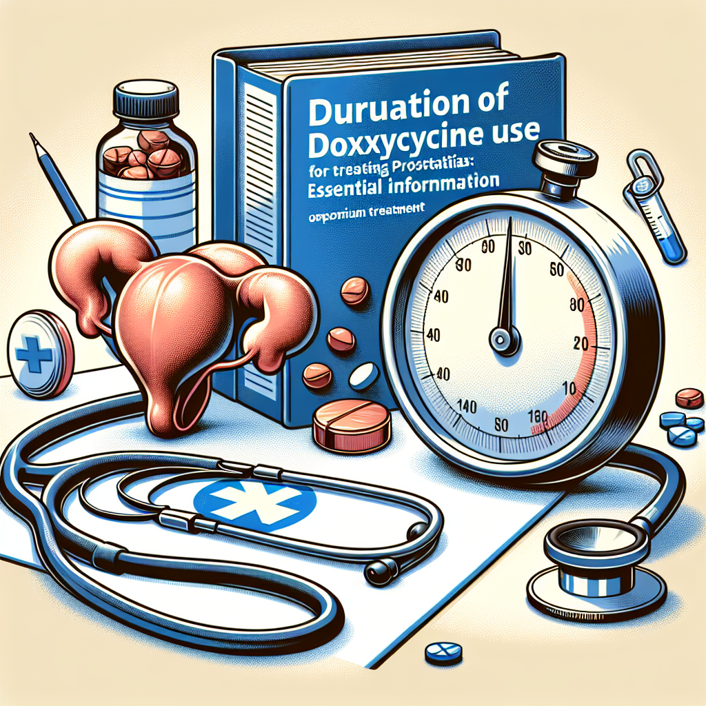 مدة استخدام دوكسيسيكلين لعلاج التهاب البروستاتا: المعلومات الضرورية للعلاج الأمثل